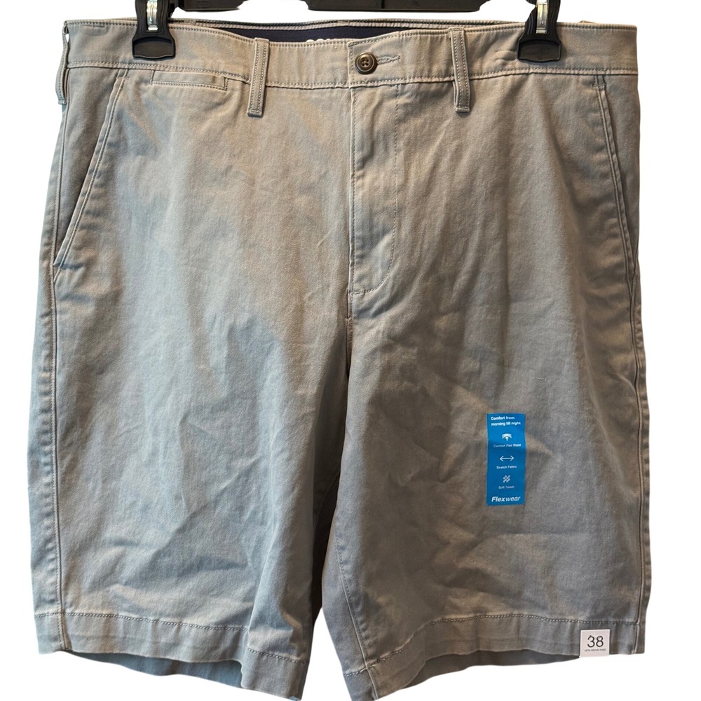 Sonoma Goods For Life Mens Grey Flexwear Chino Shorts Size 38 MS91X040RS NWT